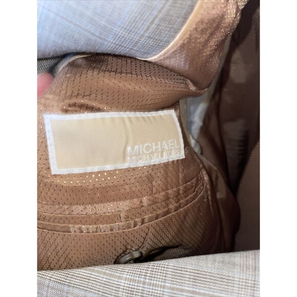 Michael Michael Kors Men’s Dress Blazer Size 42R Tan Wool Business Formal Party - Picture 2 of 12